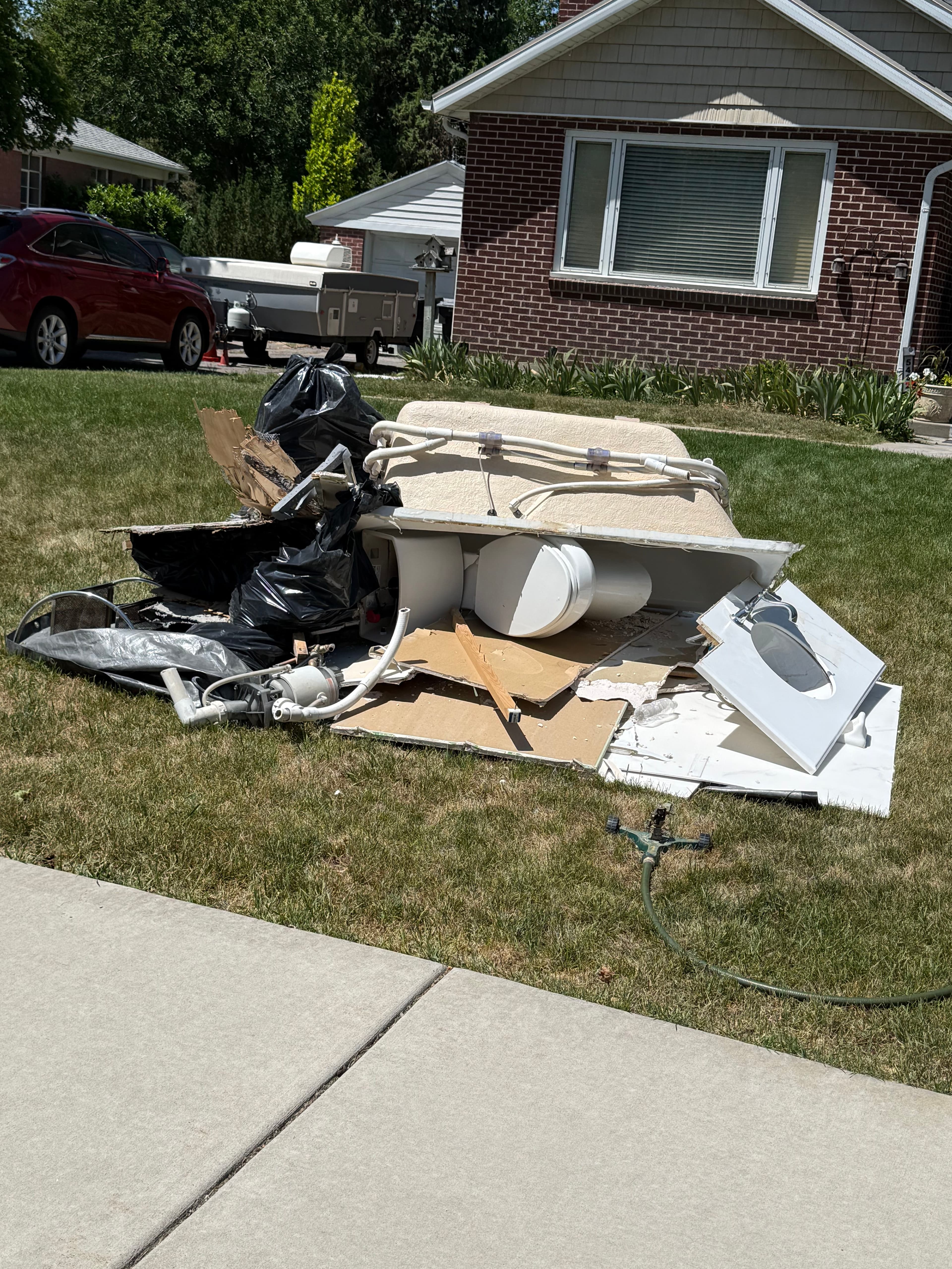 Project Jetted Tub Out, Walk-In Shower and New Vanity In image