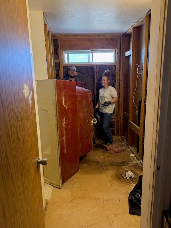 Project Bathroom Remodel and Demo in Progress at A Broke Girl Plumbing image