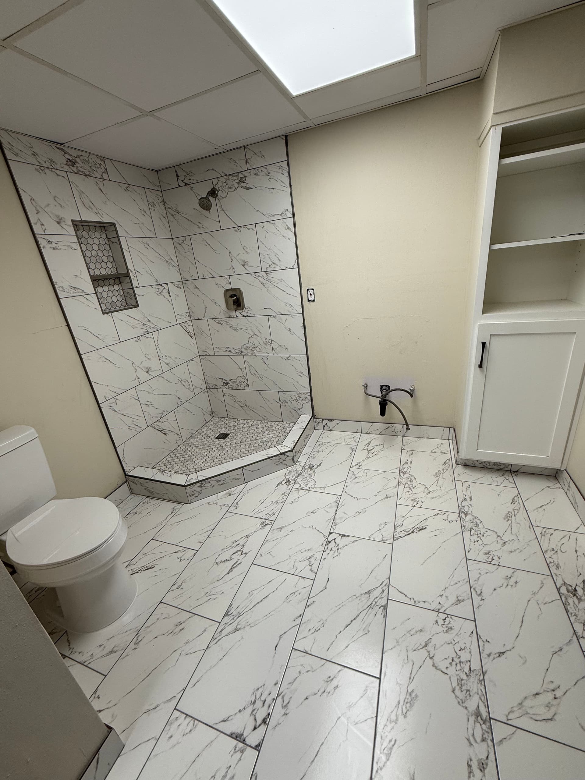 Gallery photos for Bare Walls to a Bold Custom Shower in Price Utah: Image #1